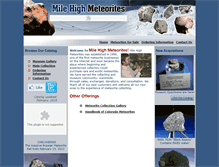 Tablet Screenshot of mhmeteorites.com